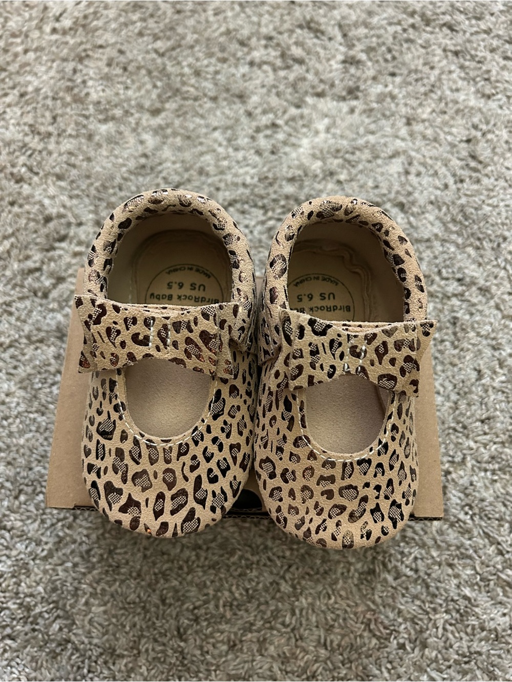 Baby Mary Jane Shoes in Leopard Print - Childrens Footwear